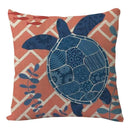Coastal cushion cover set of 9 teal and blue living room decor