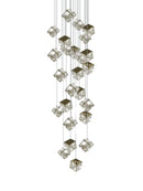 DecorBites™ Crystal Modern Chandelier for Living Room Luxury Loft LED Lighting Staircase Chandelier