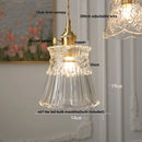 DecorBites™ Clear Glass Nordic Pendant Light Fixture: Modern Simple Hanging Lamp