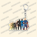 Hot The Boys TV Show Keychains Homelander Billy Butcher Starlight Key Chain Ring for Bag Hero Pendant Keyring Jewelry Fans Gifts