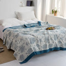 DecorBites™ Cotton Gauze Towel Throw Blanket - Soft and Cozy Bedspread for All Seasons