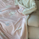 DecorBites™ Korean Cartoon Plush Blanket, Soft Nap Sofa Cover for Home Dormitory