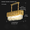 Classic gold decorbites crystal chandelier for dining room luxury light