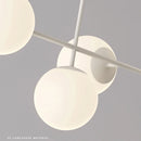 DecorBites™ French White Pendant Chandelier Light Set with E27 Bulb for Elegant Décor
