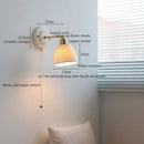 DecorBites™ Ceramic Wall Sconce Light Copper Arm Nordic Minimalism Bedroom Bathroom Mirror