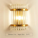 DecorBites™ Crystal Gold LED Wall Sconce for Bedroom Living Room Home Decoration