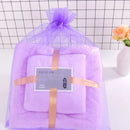 DecorBites™ Coral Velvet Bath Towel Set, 2pcs Soft Absorbent Fast Drying Towels