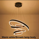 DecorBites™ Circle Rings Acrylic Aluminum LED Ceiling Lamp