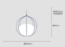 DecorBites™ Birdcage Pendant Light | Nordic Design Iron Fixture for Home Dining Room & Bedroom