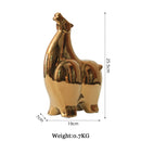 Abstract Gold Resin Statue Handicraft for Living Room, Office Desk Decor - DecorBites™