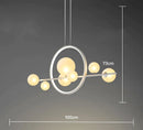 DecorBites™ Glass Strip Bubble Chandelier: Unique Magic Bean Pendant Light for Modern Decor