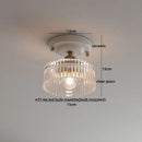 DecorBites™ LED Canopy Ceiling Light Glass Copper Luminaria De Teto