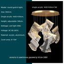 DecorBites™ Acrylic Leaf Chandelier LED Light Dimmable Luxury Pendant for Home Decor