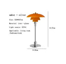 DecorBites™ Glass Desk Lamp: Modern Danish Design for Living Room, Study, or Hotel Bedside
