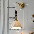 DecorBites™ Ceramic Knob Switch Wall Light by IWHD - Modern LED Sconce for Bedroom, Hallway & Bathroom