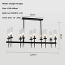DecorBites™ Gold Metal Glass LED Pendant Lights Chain Hanging Lamp