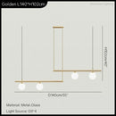 DecorBites™ LED Linear Hanging Lamp for Home Modern Minimalist Living Room Chandelier