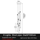 DecorBites™ Elegant LED Chandelier for Staircase & Living Room Décor