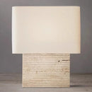 DecorBites™ Large Brown Stone Fabric Table Lamp for Home Decoration in Living Room or Bedroom