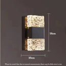 DecorBites™ Crystal Nordic LED Wall Lamps | Modern Corrugated Sconces for Home Decor