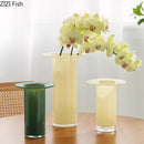 DecorBites™ Jade Trumpet Glass Vase Hydroponics Flower Pot Desk Decoration