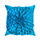 DecorBites™ 3D Velvet Flower Pillow Covers in Yellow Beige 45x45cm