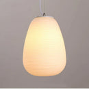 DecorBites™ Glass Whorls Cocoon Pendant Light - Milky White, Modern Hanging Lamp