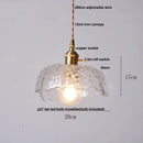 DecorBites™ LED Brass Pendant Lamp Modern Clear Glass Dining Light