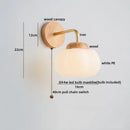 DecorBites™ Cotton LED Wall Lamps with Pull Chain Switch for Restaurant Living Room Bedroom
