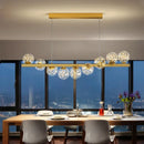 DecorBites™ Glass Ball G9 LED Chandelier for Dining Room, Kitchen, Office & Front Desk