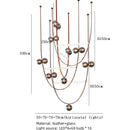DecorBites™ Leather Chandeliers 2023 LED Minimalist Home Decor Lighting for Living Room