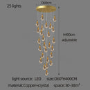 DecorBites™ Gourd Shaped Crystal Chandelier for Living Room & Restaurant