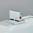 DecorBites™ Dual Handle Basin Faucet: Deck Mounted Hot Cold Water Mixer Taps for Bathroom