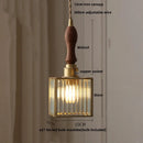 DecorBites™ Copper Glass LED Pendant Lamp, Modern Nordic Hanging Light