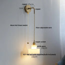 DecorBites™ LED Glass Wall Light Fixture Bedroom Aisle Study Modern Adjustable Bedside Lamp