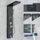 DecorBites™ LED Light Shower Faucet System: Rainfall, Massage Jets, Waterfall Panel with Temperature Control