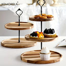 DecorBites™ Double-Layer/Three-Layer Dried Fruit Tray - Elegant Serving Dish for Desserts and Snacks
