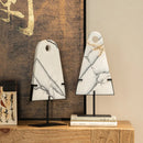 DecorBites™ Abstract Jade Pendant Marble Sculpture - Home Decor Geometric Figurines
