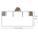 DecorBites™ Leopard Print Warm Wearable Lap Blanket - Soft Flannel Shawl Blanket