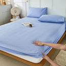 DecorBites™ Coarse Cotton Queen Fitted Sheet: Comfortable, Durable Maternal Child Bedding