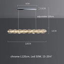 Modern circular textured crystal chandelier living room pendant light