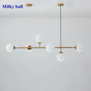 DecorBites™ Glass Ball Pendant Chandelier: Modern Nordic Art Ceiling Lighting for Dining Room & LOFT