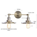 DecorBites™ Dual Head LED Wall Light Pink Industrial Bedside Lamp