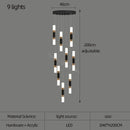 DecorBites™ LED Chandelier Stairway Lamp Dining Table Kitchen Lighting Acrylic Chandelier