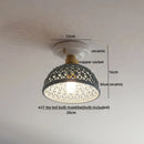 DecorBites™ Copper Wood LED Ceiling Lamp Ceramic Modern Ceiling Lights for Home Decor