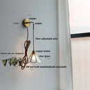 DecorBites™ LED Wall Lights Clear Glass Adjustable Bedside Lamp Nordic Modern Style