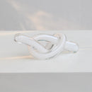 DecorBites™ Geometric Glass Sculpture Twine Knot Decor Home Decor Accessory