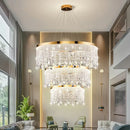 DecorBites™ Crystal Chandelier: Modern Nordic LED Pendant Lighting Fixture for Luxe Home Decor
