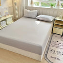DecorBites™ Double Bed Elastic Fitted Sheet - Dust-Proof Microfiber Mattress Cover