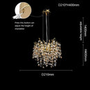 DecorBites™ Crystal Sunflower Branch Chandelier: Luxurious Indoor Branch-Shaped Light